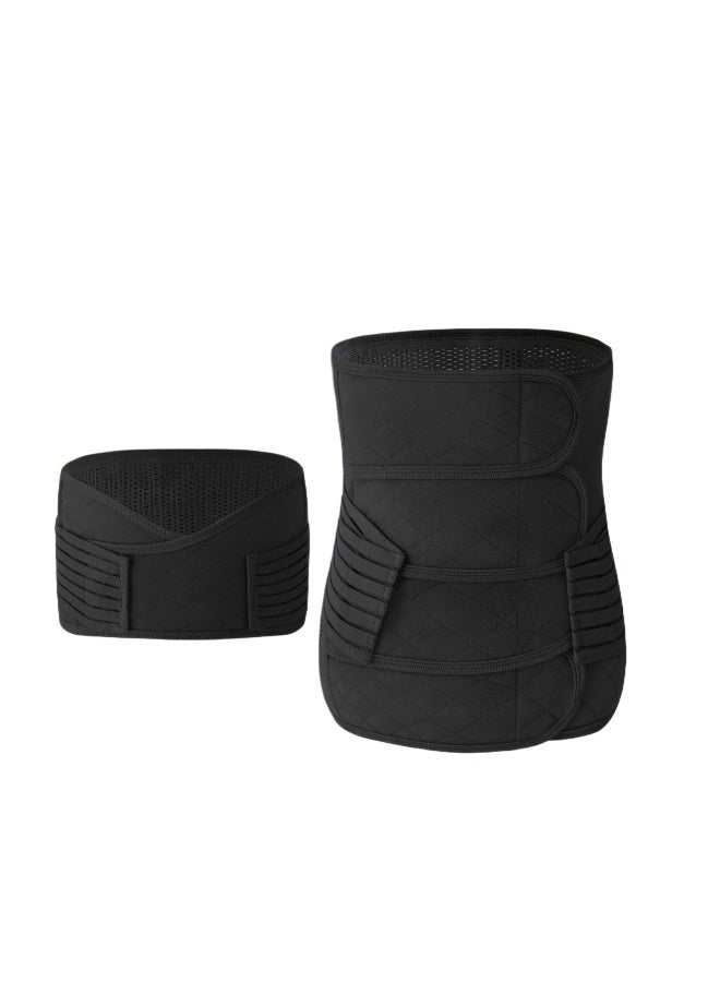 Waist Binding Postpartum Support Belt For Natural And Cesarean Delivery, Dual-use Abdominal Binder For All Seasons, Special For Pregnant Women, 4-piece Postpartum Belly Band