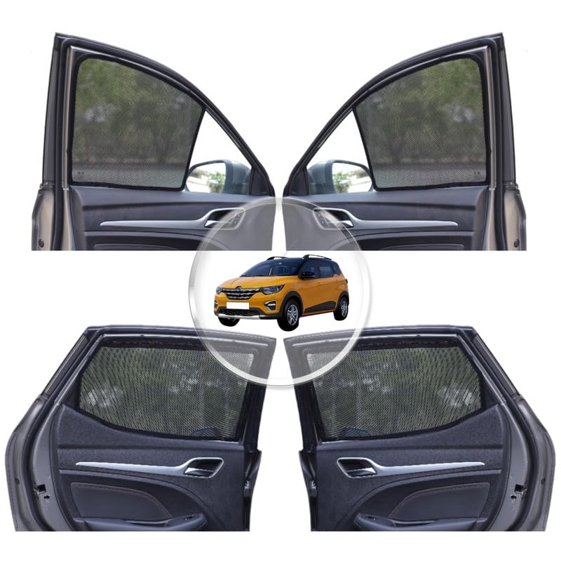 NEODRIFT 'NeoShade' Magnetic Car Sunshades for Renault Triber (Set of 6 - Front, Middle & Rear - Zipper Only on Middle Row)(UV Protection, Magnetic Grip, Privacy & Heat Control) - Image 1