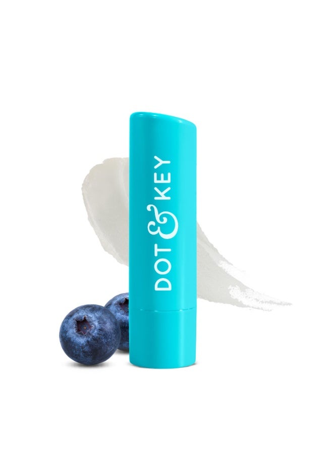 Dot & Key Barrier Repair Hydrating Lip Balm SPF 50 | Blueberry Bliss | Repairs Damaged Lip Barrier | Non Tinted | 4.5 gm - Image 1