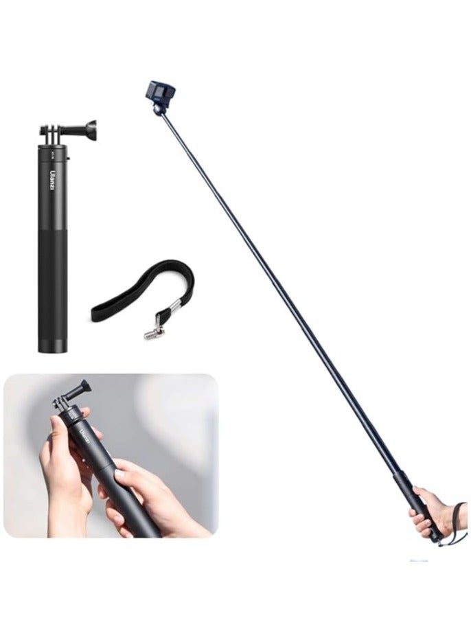 Ulanzi Ulanz i MT-76 Go-Quick II 150cm Magnetic Quick Release Extension Stick | Invisible Selfie Stick compatible with GoPro, DJI Osmo Action, Insta360 ONE X3 X4, Ace Pro | Built-in Tripod | 24-154cm, 300g