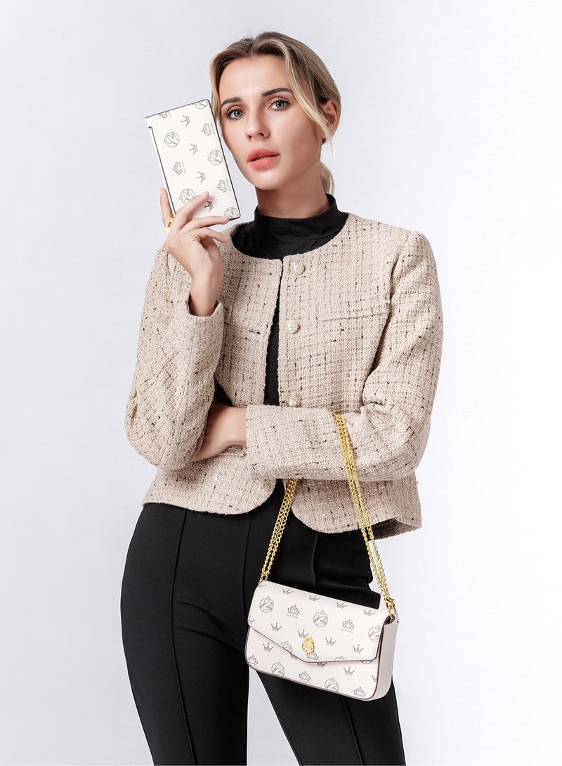 بليه روان حقيبة كتف نسائية جلدية أنيقة للسيدات حقيبة كتف نسائية صغيرة مع حزام ذهبي قابل للتعديل، هدية مثالية لها، طراز كلاسيكي وعصري - Image 2