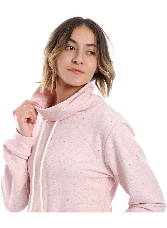 Andora Self Pattern Long Sleeves Sweatshirt _ Shades Of Pink - Image 3
