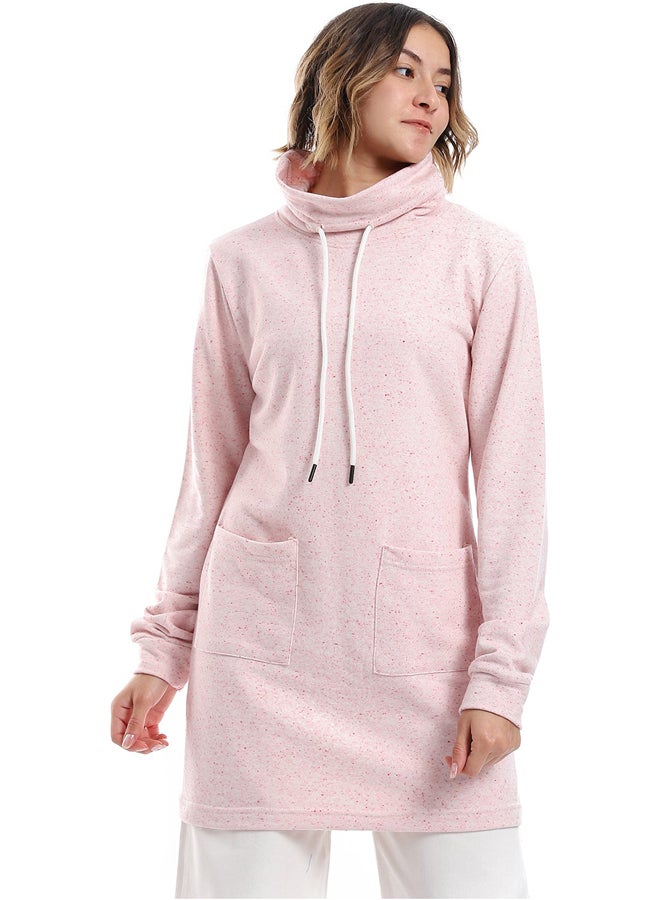 Andora Self Pattern Long Sleeves Sweatshirt _ Shades Of Pink - Image 5