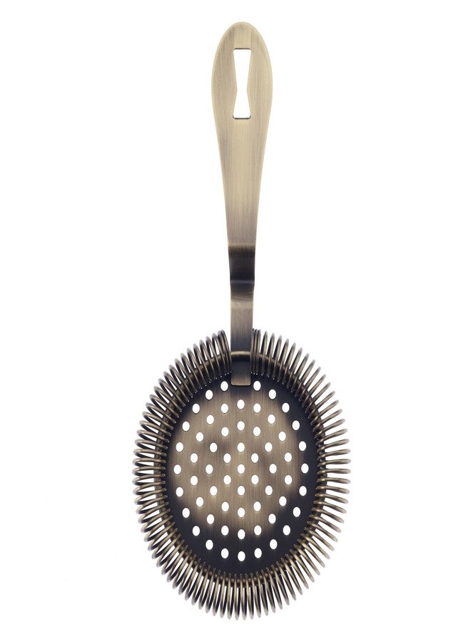 Barfly Deluxe Antique Hawthorne Spring Strainer, Antique Gold - Image 1