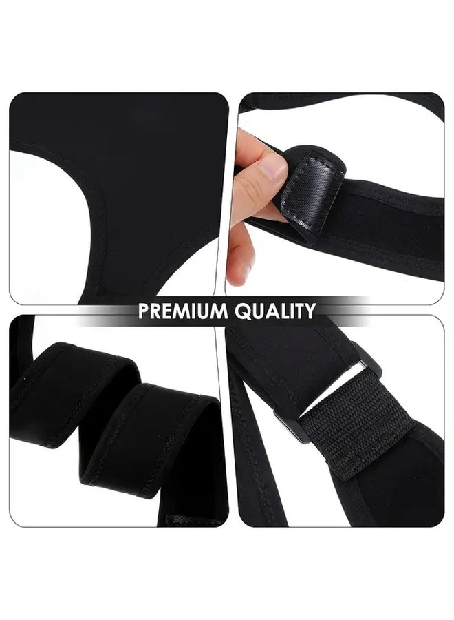 Adjustable Black Posture Corrector Belt For Men And Women Lumbar Support - Image 3
