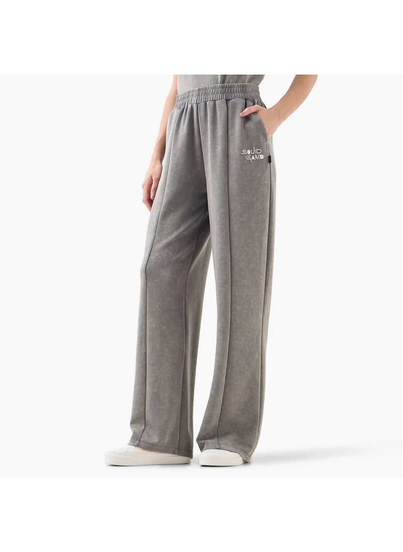 اس بي كاركترز Squid Game Embroidered Track Pants with Pockets