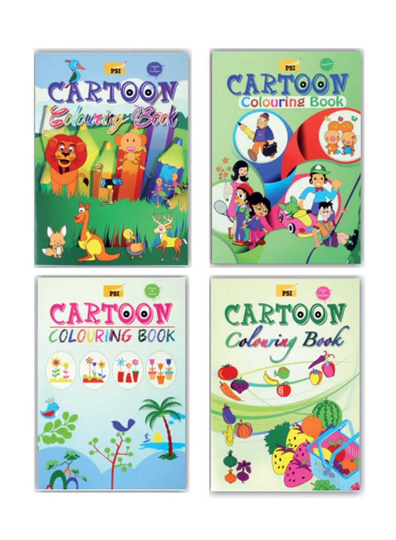 Psi 4-Piece Colouring Book A4 Size