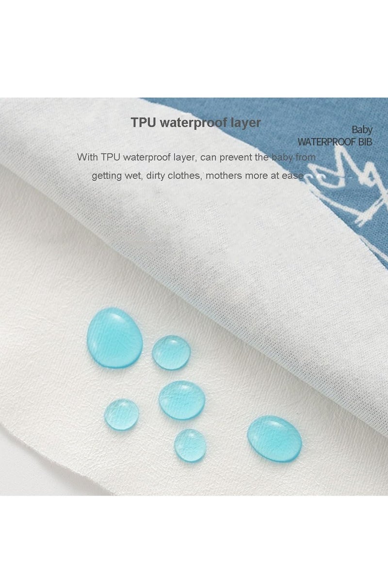 Flushrenic 6-Pack Baby Bandana Dribble Bibs Cotton Teething Bibs Infant Feeding Bibs Soft and Absorbent Bids with Adjustable Snaps Waterproof Drool Bibs for 0-36 Months Unisex Girls Boys Newborn Toddlers - Image 5