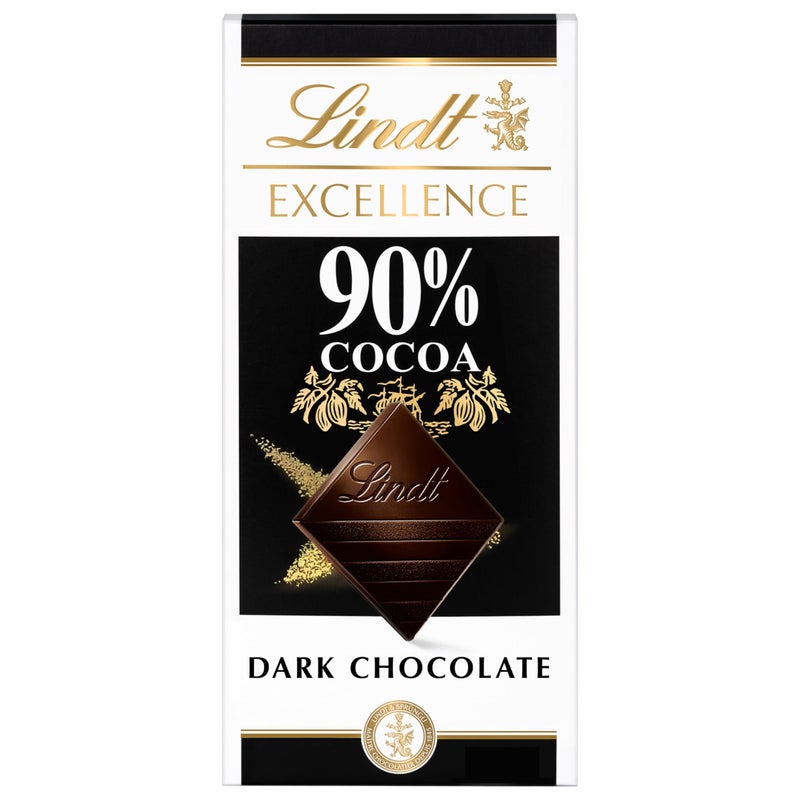 Lindt EXCELLENCE 90 Cocoa Dark Chocolate Bar Dark Chocolate Candy 35 oz 12 Pack - Image 3
