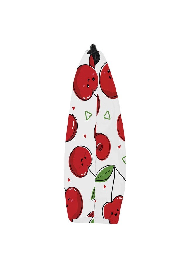 FITINI Travel Cosmetic Bags for Women Small Makeup Bag Organizer Portable Pouch for Purse Zipper Waterproof Toiletry Accessories Storage Bags,Cherry - Image 2