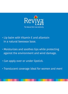 Reviva Labs Reviva Labs Vitamin E Stick Balm - Soothing Moisturizer for All Skin Types, Dry Skin Relief, 1/8 oz (3 Pack)  - Image 4