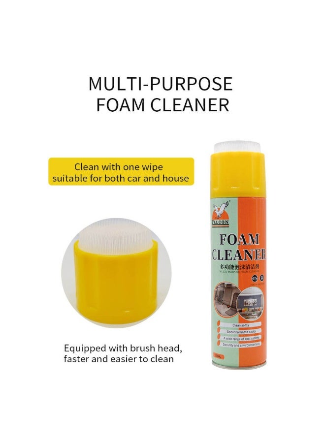 Falcon Set Of 3 Falcon Multipurpose Aerosol Foam Cleaner Spray With Brush (650 ML) - Image 3