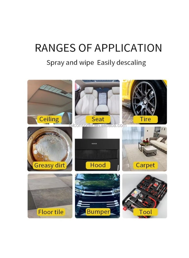 Falcon Set Of 3 Falcon Multipurpose Aerosol Foam Cleaner Spray With Brush (650 ML) - Image 4