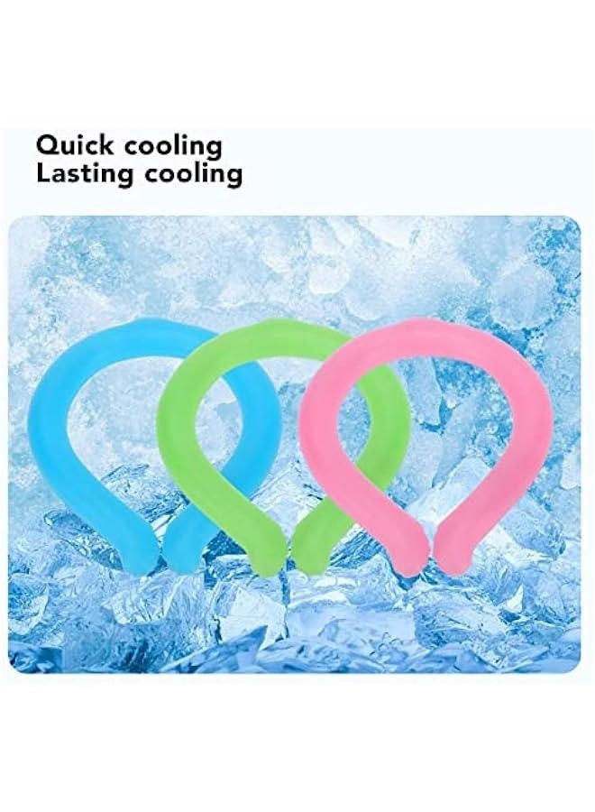 Generic Neck Cooling Tube, Wearable Cooling Neck Wraps for Summer Heat, Hands Neck Cooler for Outdoor Workers Sports, Lasting Reusable Cold Ice Pack Gel for Extremely Hot - Image 2