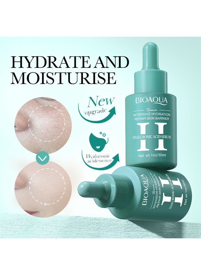 بيو أكوا مصل حمض الهيالورونيك ، مصل الوجه ، خلاصة ترطيب البشرة ، ترطيب مضاد للتجاعيد للعناية بالوجه 30 مل - Image 2
