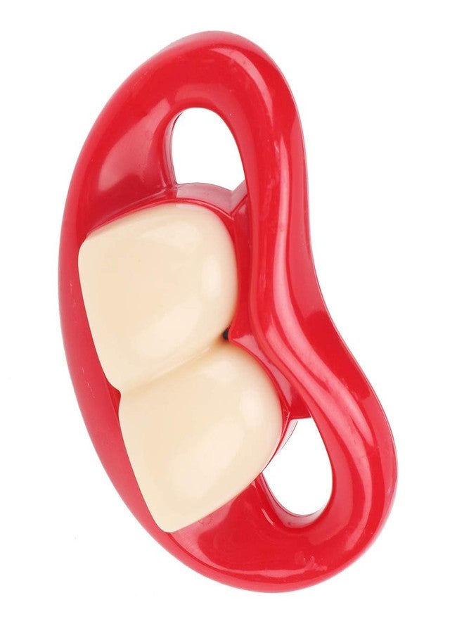 Hztyyier Funny Red Lip Silicone Baby Pacifier, Soft Gel Soother with Teeth Design - Image 4