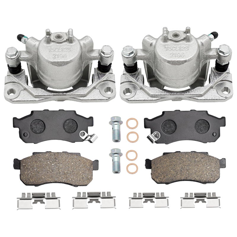 M MATI Front Left Right Brake Caliper Ceramic Brake Pads for Pioneer 700 Pioneer 500 520 SXS700 SXS500 SXS520 20142023 45018S3A013 45019S3A013 06451HL3A00 06452HL3A00