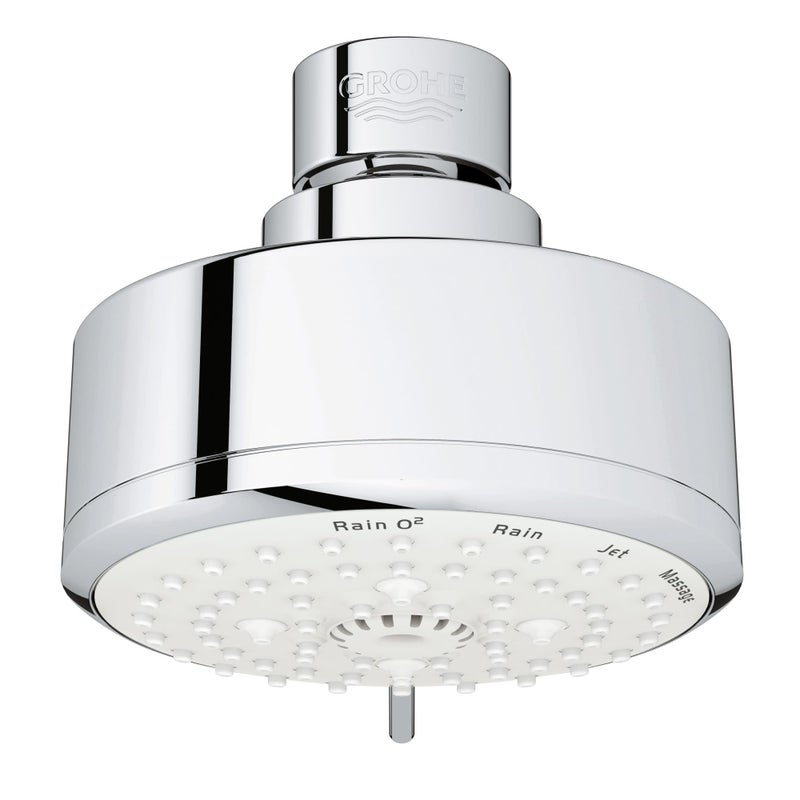 Grohe Tempesta Cosmopolitan 100 4 Spray Functions Shower Head Starlight Chrome - Image 2