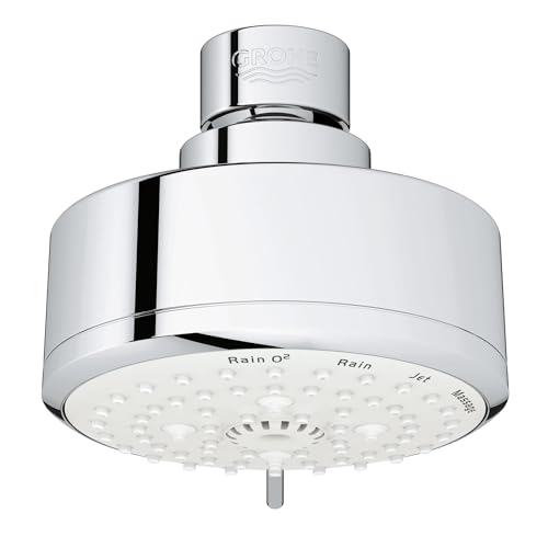 Grohe Tempesta Cosmopolitan 100 4 Spray Functions Shower Head Starlight Chrome - Image 1