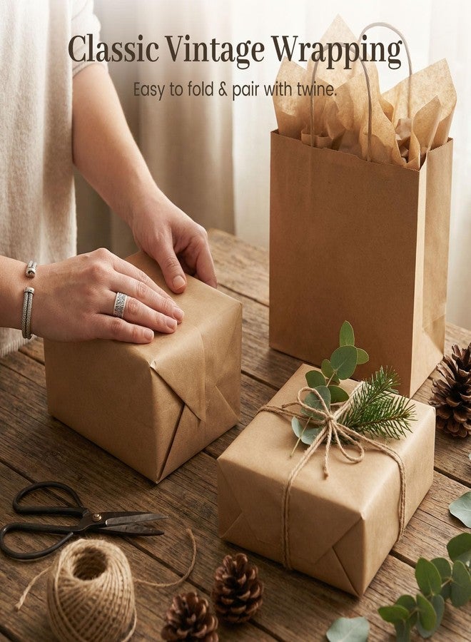 Koogel 120 Sheets Brown Tissue Paper Bulk, 14 x 20 Inch Gift Wrapping Kraft Paper for DIY Crafts Holiday Decor Birthday Party Supplies Rustic Art Project - Image 5