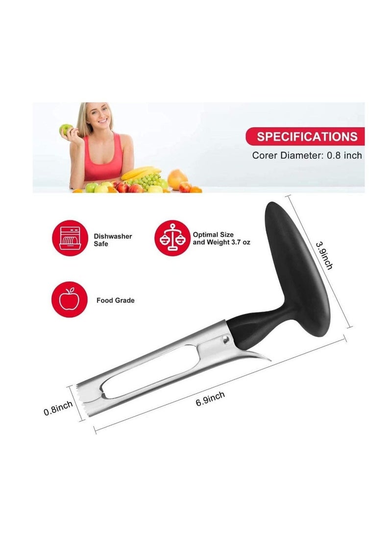 Captaintech Premium Apple Corer - Easy to Use and Durable Apple Corer Remover for Pears, Bell Peppers, Fuji, Honeycrisp, Gala and Pink Lady Apples - Stainless Steel Best Kitchen Gadgets Cupcake Corer - Image 4