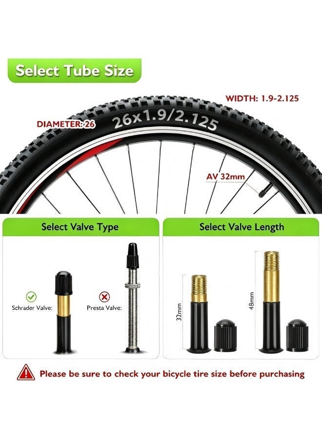 KENDA 2 pack bike tube, butyl rubber inner tube, mtb inner tube, road bike 700c tube, folding bike tube, bmx inner tube, schrader valve tube, presta valve tube, 26 inch bike tube, 29er tube, deep rim valve, dubai cycling parts, bicycle replacement tube，Butyl Rubber Replacement Tube for MTB 26x1.9/2.125 27.5x1.9/2.125 29x1.9/2.3, Road Bike 700x25/32C 700x35/43C, Folding BMX Kids Bike 14x1.75/2.125 16x1.75/2.125 20x1.75/2.125 - Image 4