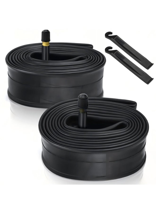 KENDA 2 pack bike tube, butyl rubber inner tube, mtb inner tube, road bike 700c tube, folding bike tube, bmx inner tube, schrader valve tube, presta valve tube, 26 inch bike tube, 29er tube, deep rim valve, dubai cycling parts, bicycle replacement tube，Butyl Rubber Replacement Tube for MTB 26x1.9/2.125 27.5x1.9/2.125 29x1.9/2.3, Road Bike 700x25/32C 700x35/43C, Folding BMX Kids Bike 14x1.75/2.125 16x1.75/2.125 20x1.75/2.125 - Image 1