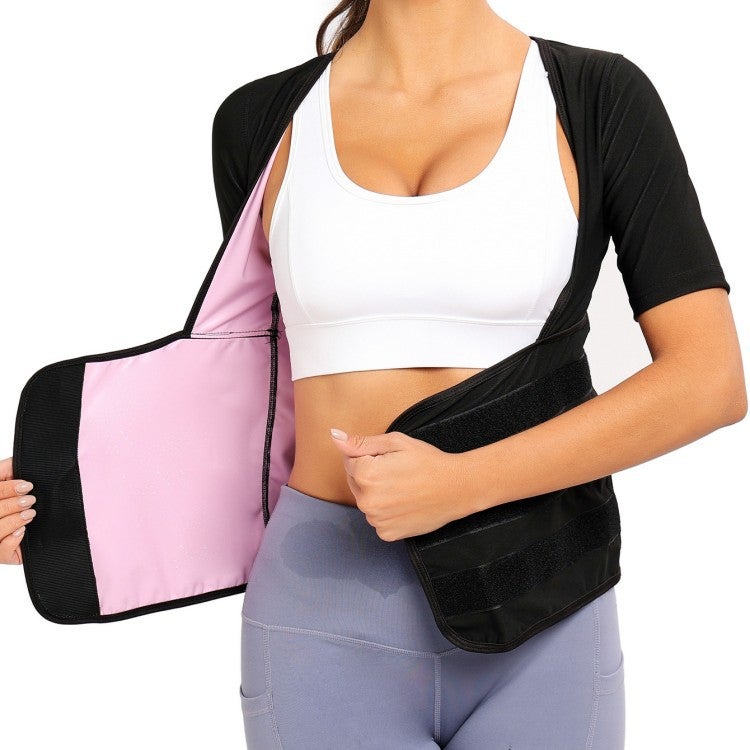 Sports Women'S Body Shaping Clothes Velcro Waist Sealing Short Sleeve Fixed Chest Support Corset Waist Corset Belly Contracting - Image 1