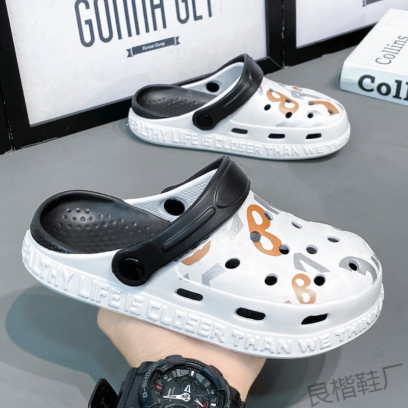 Jinjiang Factory Children'S Clog Shoes For Home Use, Baby Non-Slip Thick-Soled Sandals, Thick-Soled Outdoor Soft-Soled Small - Image 3