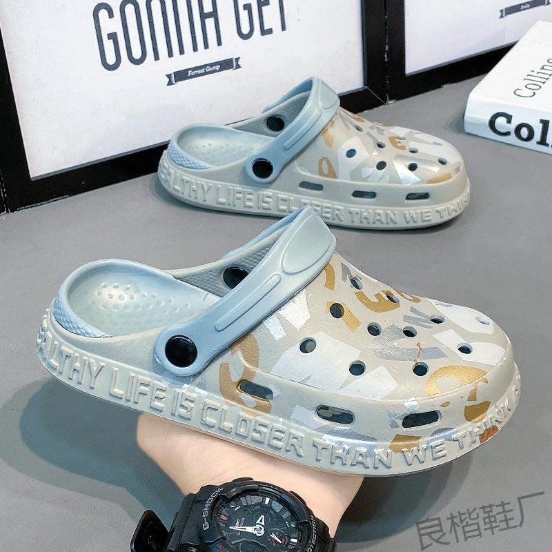 Jinjiang Factory Children'S Clog Shoes For Home Use, Baby Non-Slip Thick-Soled Sandals, Thick-Soled Outdoor Soft-Soled Small - Image 2