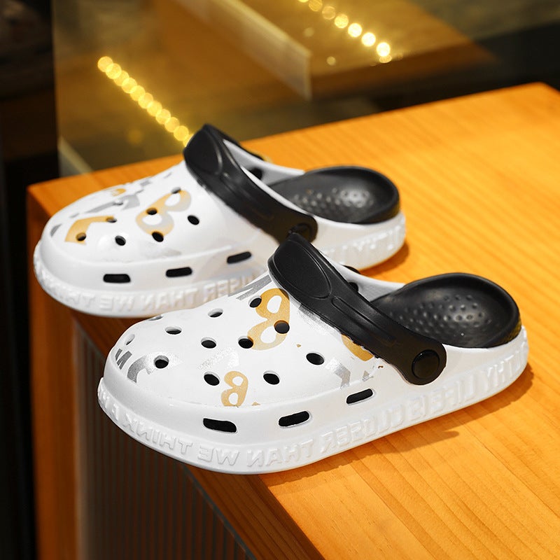 Jinjiang Factory Children'S Clog Shoes For Home Use, Baby Non-Slip Thick-Soled Sandals, Thick-Soled Outdoor Soft-Soled Small - Image 1