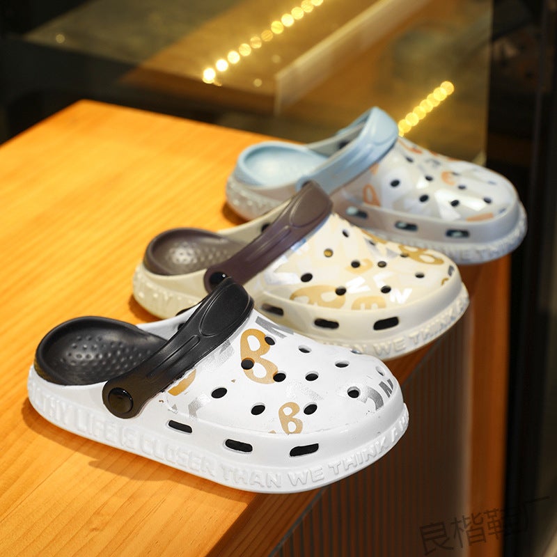 Jinjiang Factory Children'S Clog Shoes For Home Use, Baby Non-Slip Thick-Soled Sandals, Thick-Soled Outdoor Soft-Soled Small - Image 5