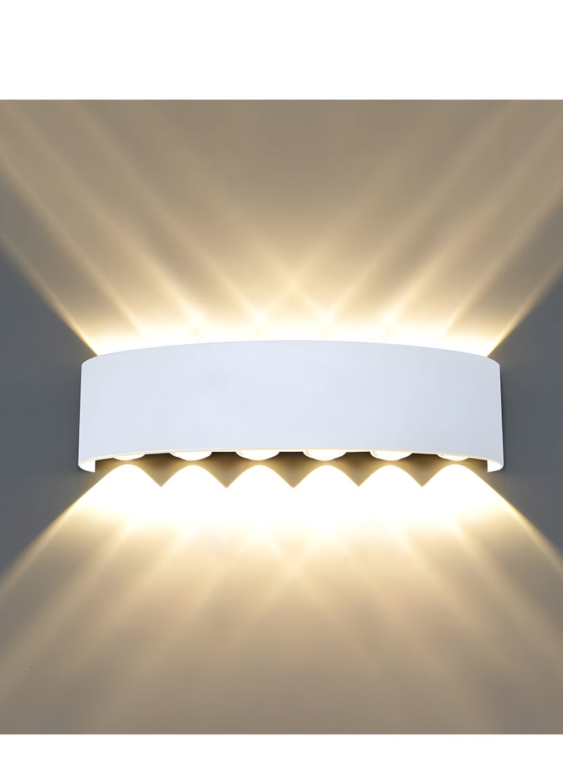 Next Life 12 Led Up and Down Outdoor Sconce Wall Light for Bedroom Hallway and Garden - Image 1