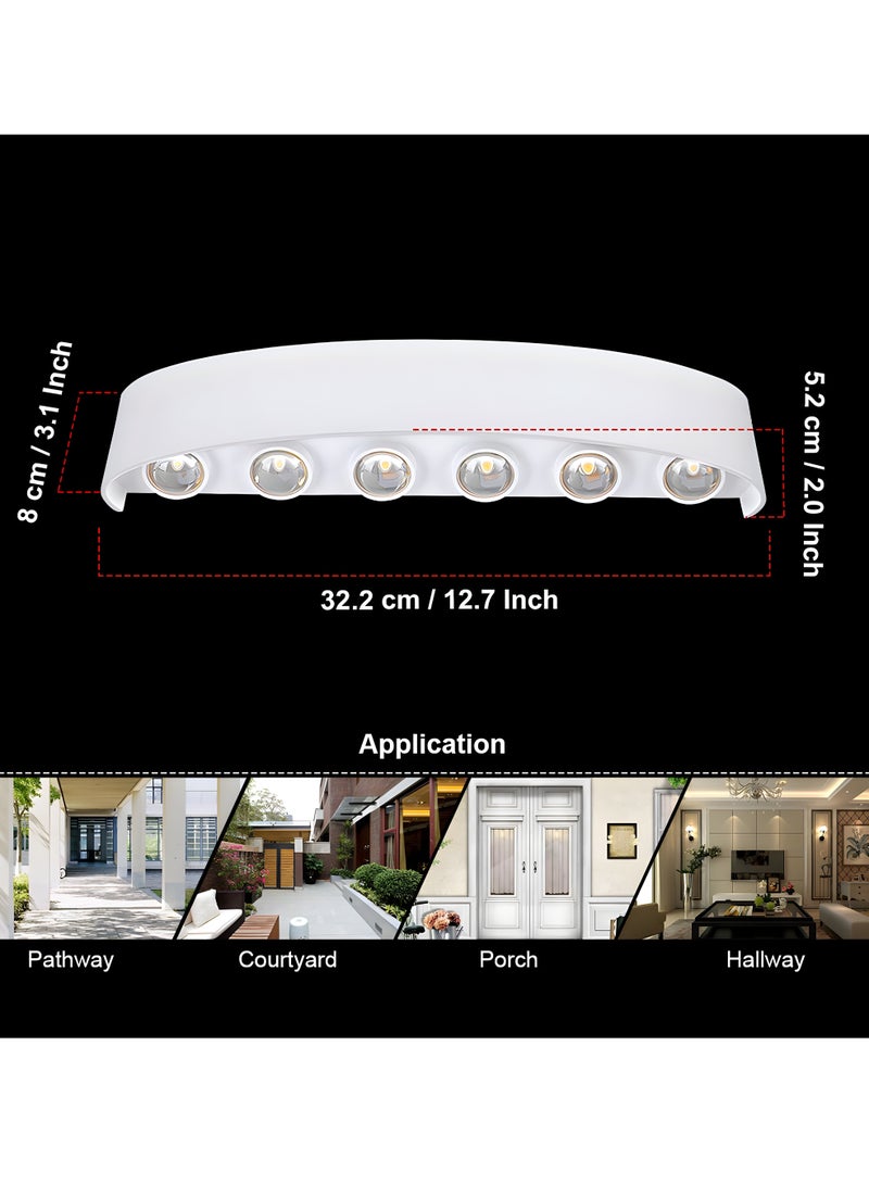 Next Life 12 Led Up and Down Outdoor Sconce Wall Light for Bedroom Hallway and Garden - Image 2