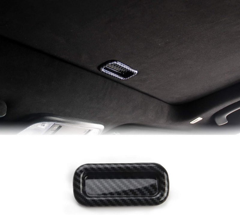 crosselec Carbon Fiber Roof Sun roof Handle Cover Trim Decor For Dodge Charger 2011-2021 - Image 1