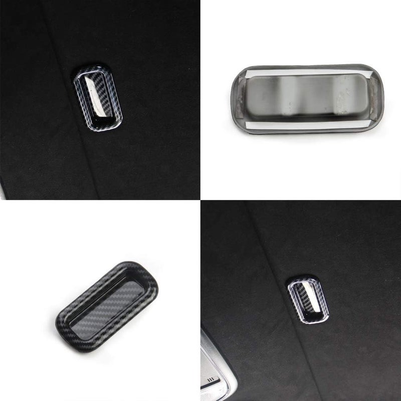 crosselec Carbon Fiber Roof Sun roof Handle Cover Trim Decor For Dodge Charger 2011-2021 - Image 2