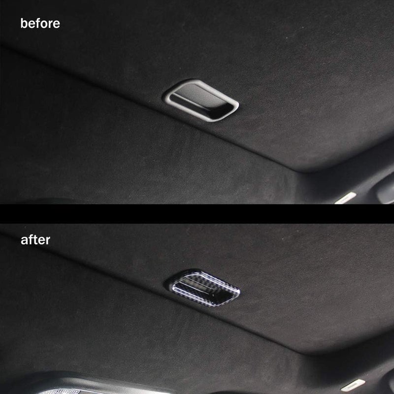 crosselec Carbon Fiber Roof Sun roof Handle Cover Trim Decor For Dodge Charger 2011-2021 - Image 3