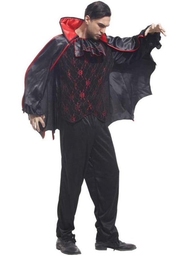 Toyland Vampire Halloween Costume for Adults – Classic Dracula Outfit with Cape - Image 3