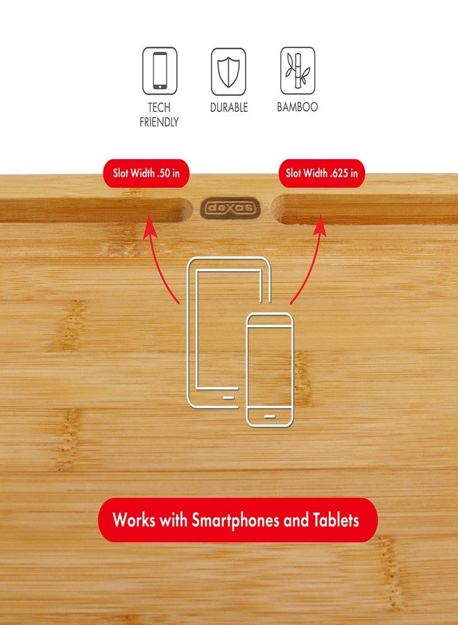 ديكساس لوح تقطيع من الخيزران من ديكساس بريب-تك هوم شيف مع تجويف مدمج لحامل الأجهزة اللوحية، 12 × 16 بوصة - Image 5