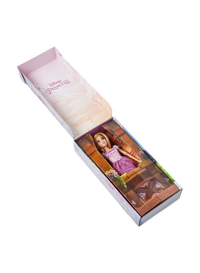 ديزني ستور دمية أميرة ديزني الكلاسيكية الرسمية من متجر ديزني (رابونزل من فيلم رابونزل)، 11 بوصة، تتضمن فرشاة بتفاصيل مصبوبة، لعبة قابلة للتعديل بالكامل بزي كلاسيكي - ألعاب أميرات ديزني للبنات - Image 3