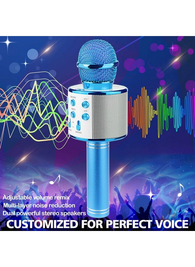 Ranphykx - Bluetooth Karaoke Wireless Microphone For Kids, Hottest Birthday Presents Toys For 9 10 11 12 Years Old Boys Girl(Blue) - Image 1