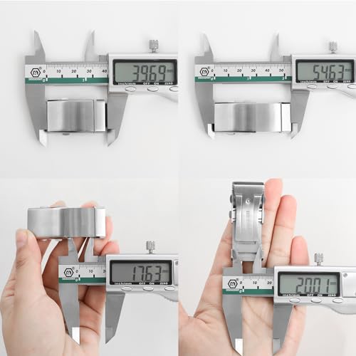 TACTICAL FROG Watch Clasps Stainless Steel Watchband Milled Clasp Folding Deployment Clasp Replacement for Watch Strap 16 mm 18 mm 20 mm 22 mm - Image 5