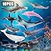 THINKBAY 10PCS 56 Sea Animal Toys for Toddlers Bath Ocean Animal Whale Shark Figurines Toys for Kids Cake Toppers Birthday Party Favors Gifts for Boys Girls - Image 4