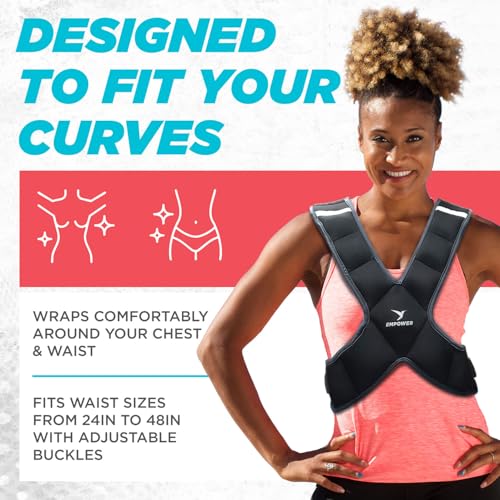 Empower Weighted Walking Vest for Women – Strengthen Muscles, Boost Bone Health, and Burn More Calories, fixed 8lbs - Image 3