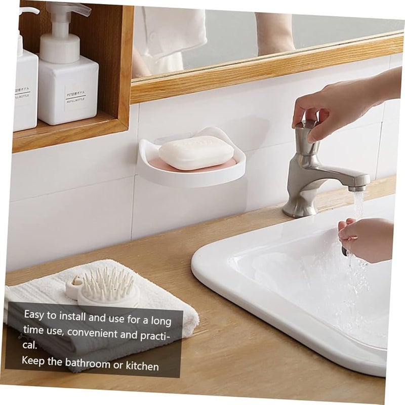 3Pcs Detachable Hanging Cat Shaped Soap Holder Wall Mounted Bathroom Storage Rack Random Color - Image 4