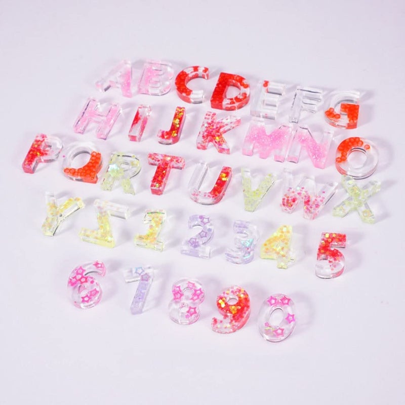 SNOOGG Mini Alphabet Silicone Resin Mould - for DIY Art Craft Project Hobbyist Pack-2 - Image 5