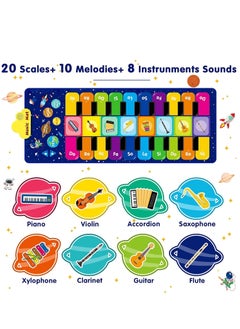Arabest Baby Musical Mats with 42 Music Sounds, Kid Floor Piano Keyboard Dance Mat Animal Blanket Touch Playmat, Early Education Toys Gift for 1+ Years Old Toddlers Boys Girls  - Image 2