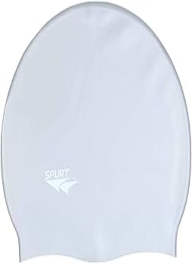 Spurt SPURT Silicone Swimming Cap In Zipper Bag Grey 