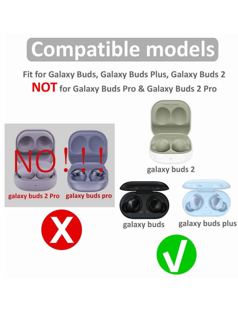 Y&D - 6 Pairs Silicone for Galaxy Buds 2 Ear Tips Earbuds, Soft Rubber Flexible Eartips Wing Fit in Case Compatible with Samsung / Plus, Anti-Slip, S/M/L 3 Size - Black - Image 1
