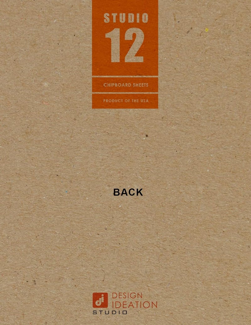 STUDIO 12 White Chipboard Sheets. Brand. (8.5" x 11") .022” Thickness. (12 Sheets) - Image 2